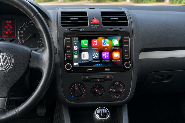 Autoradio CarPlay Golf 5 – Apple CarPlay & Android Auto Sans Fil 7" Bluetooth