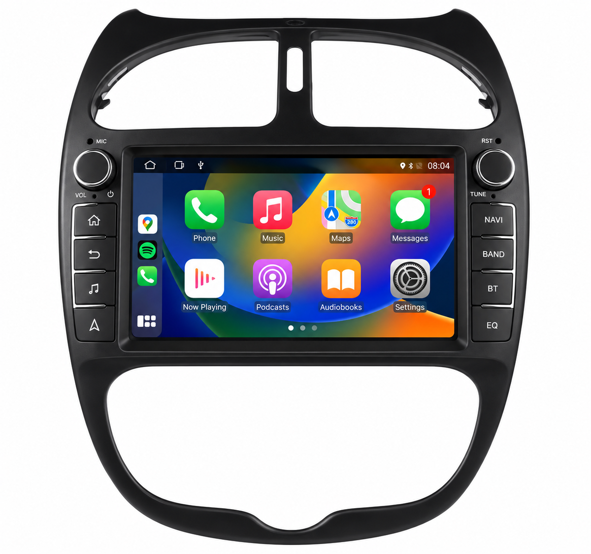 Autoradio CarPlay Peugeot 206 – Apple CarPlay & Android Auto Sans Fil 7" GPS Bluetooth