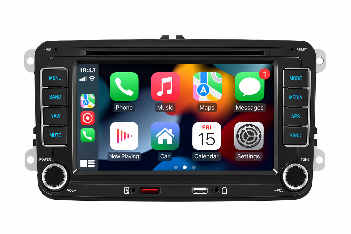 Autoradio CarPlay Volkswagen Touran 1 – Apple CarPlay & Android Auto, Écran Tactile Bluetooth GPS